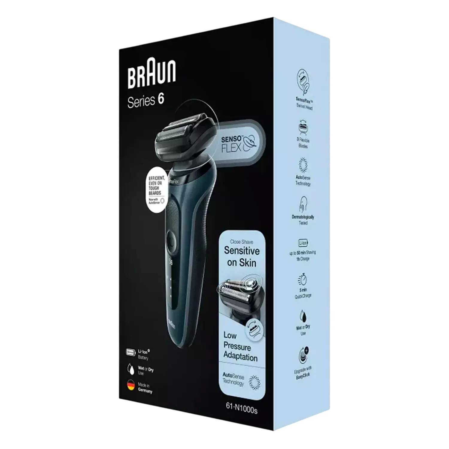 Электрическая бритва BRAUN 61-N1000s BLK — изображение 3