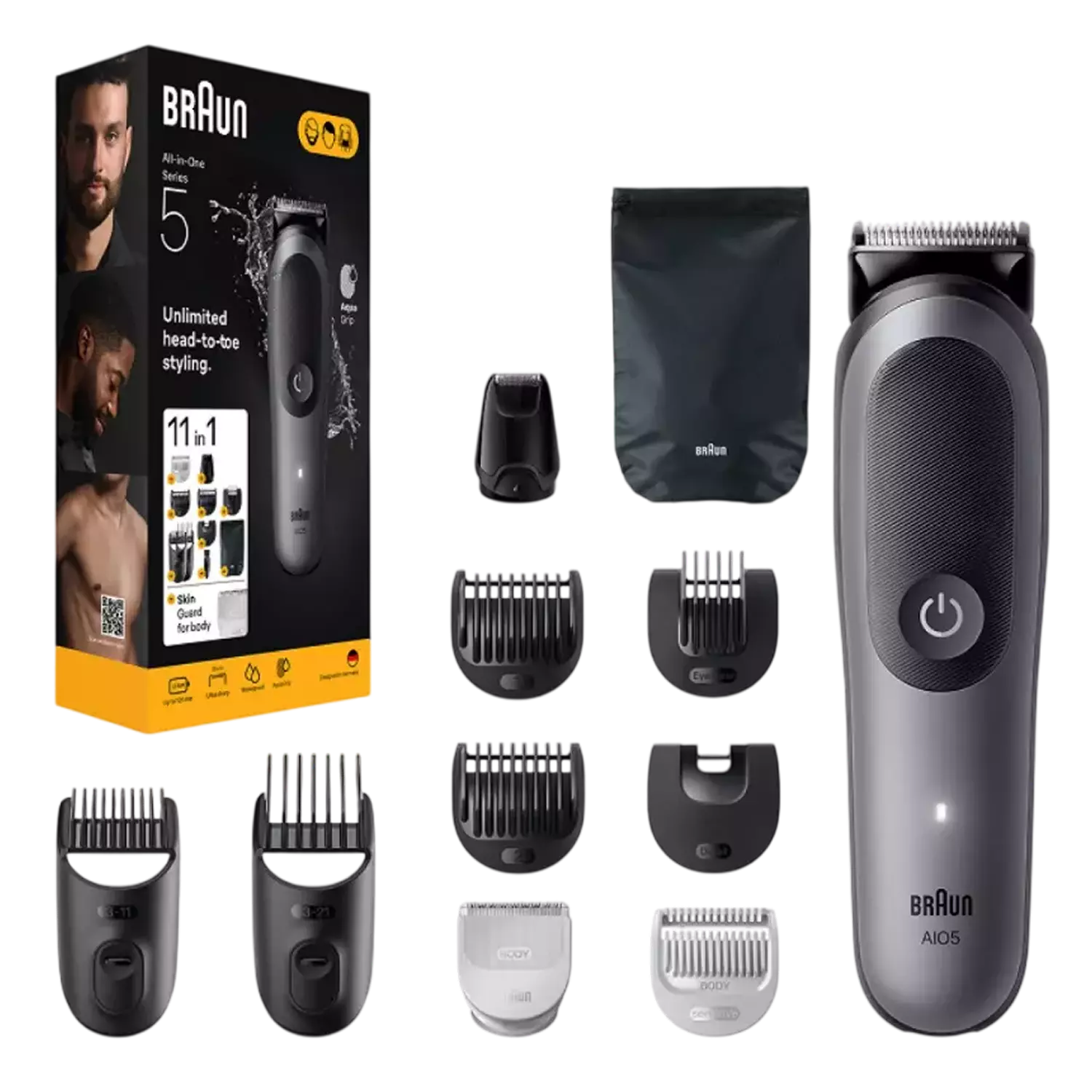 Триммер для бороды, волос и тела Braun / AIO5560 — изображение 2