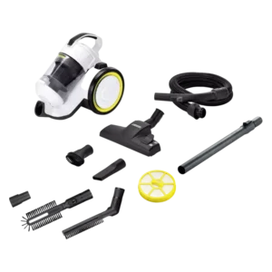Пылесос контейнерный Karcher VC 3 Plus, White, 1.198-050.0, (HEРA, 0,9 л, 3 насадки, 3 щетки, 1100 Вт)