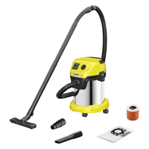 Пылесос хозяйственный Karcher WD 3 P S V-17/4/20, Yellow, 1.628-191.0, (розетка, стальной корпус, 17 л, 1000 Вт)