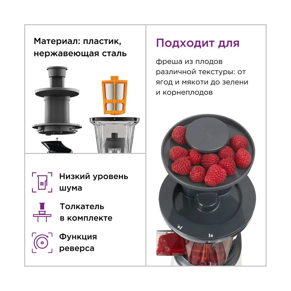 Соковыжималка KENWOOD JMP400WH — изображение 4