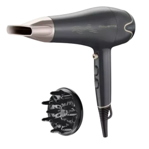 Фен полноразмерный Rowenta Motion Dry, Black (CV5707FO), 2200 Вт, 2 насадки