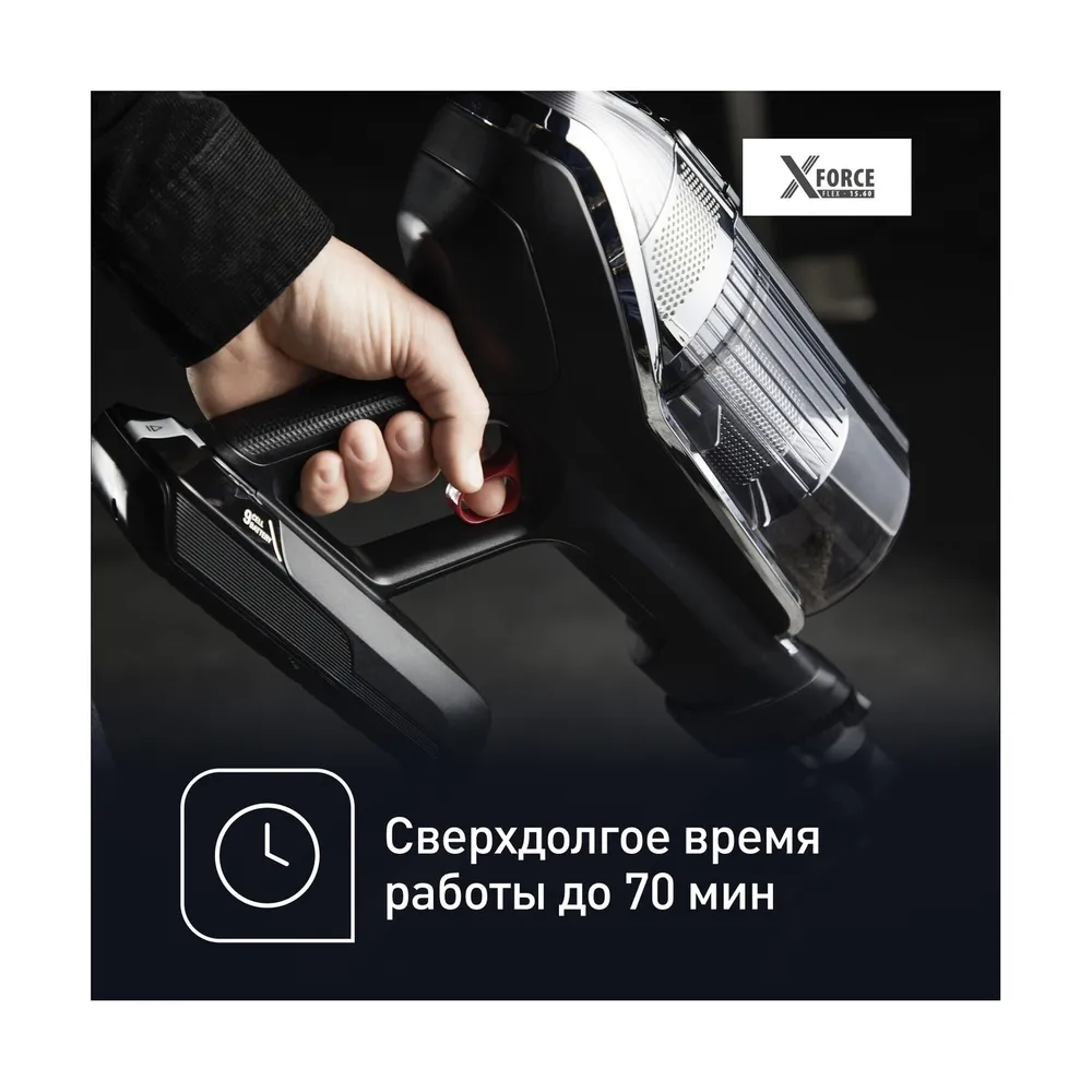 Беспроводной вертикальный пылесос Tefal X-Force Flex 14.60 Aqua TY99C0WO — изображение 4